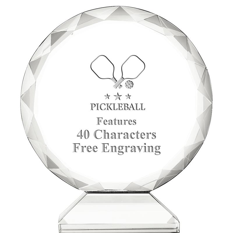 3 3/4" ORBIT CRYSTAL AWARD