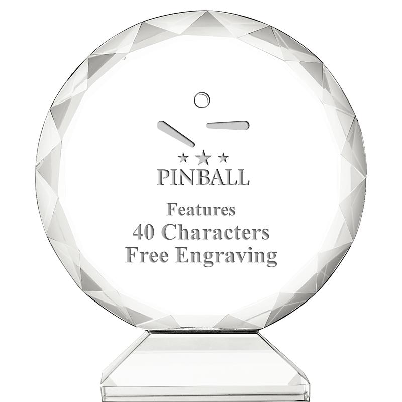 3 3/4" ORBIT CRYSTAL AWARD