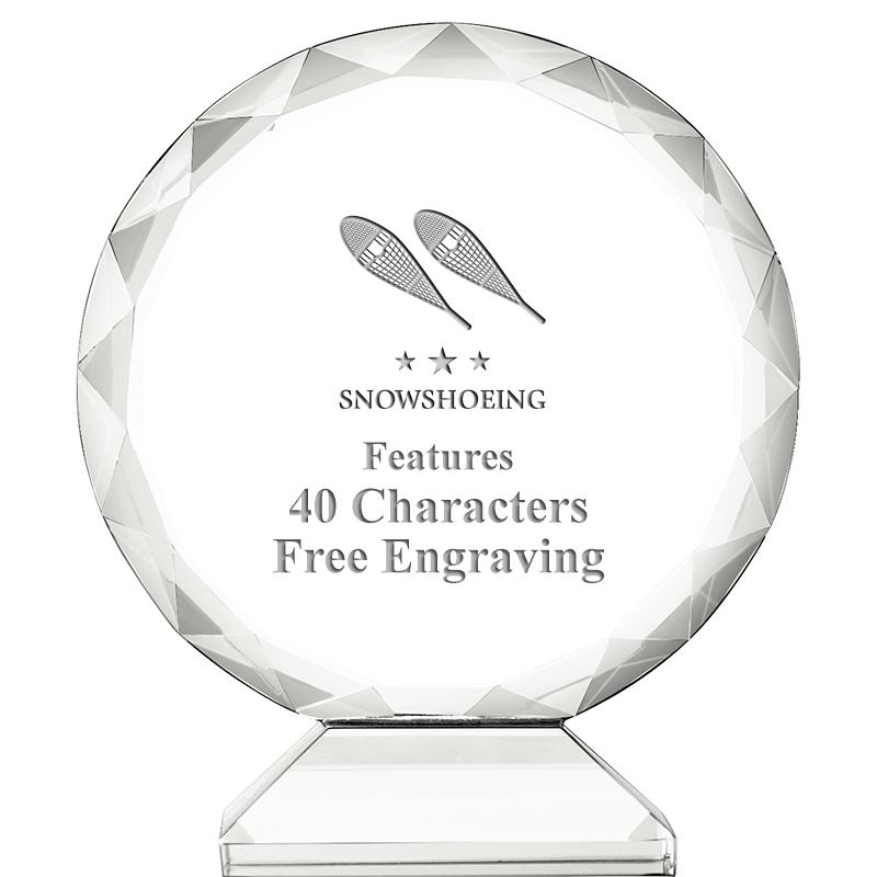 3 3/4" ORBIT CRYSTAL AWARD