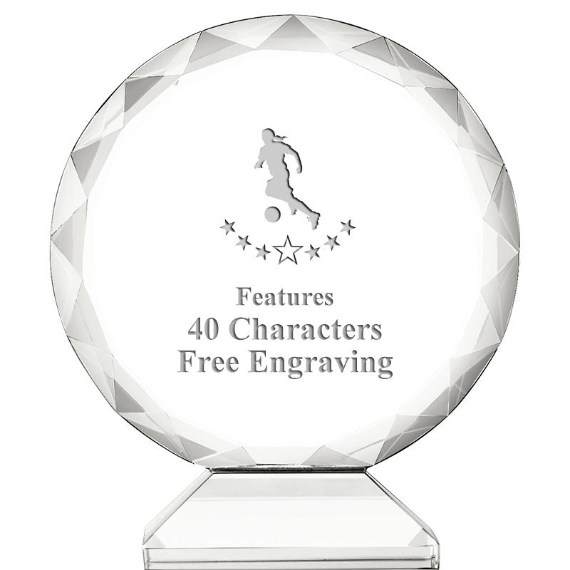 3 3/4" ORBIT CRYSTAL AWARD