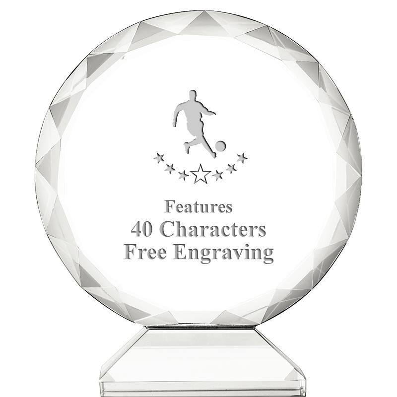 3 3/4" ORBIT CRYSTAL AWARD