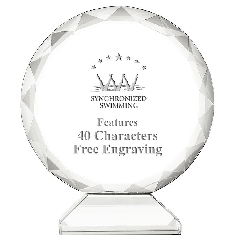 3 3/4" ORBIT CRYSTAL AWARD