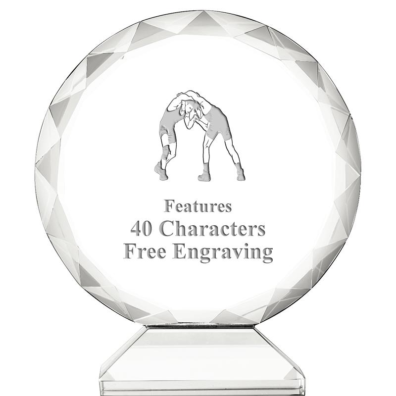 3 3/4" ORBIT CRYSTAL AWARD