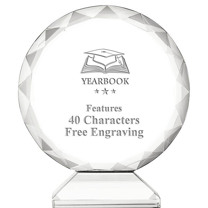 3 3/4" ORBIT CRYSTAL AWARD