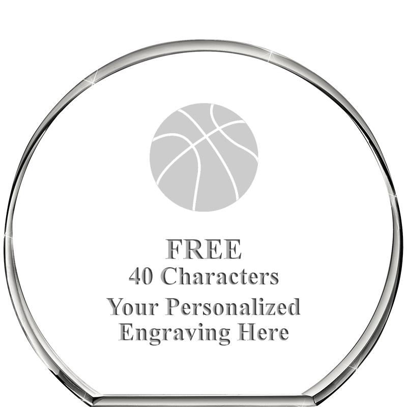 4"STANDING CIRCLE PAPERWEIGHT