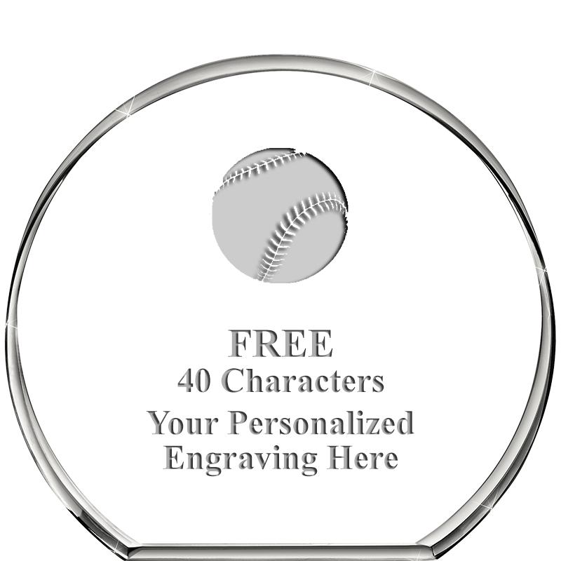 4"STANDING CIRCLE PAPERWEIGHT