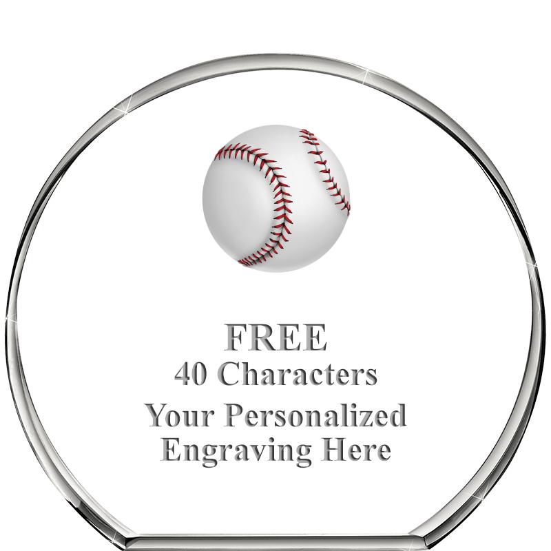 4"STANDING CIRCLE PAPERWEIGHT