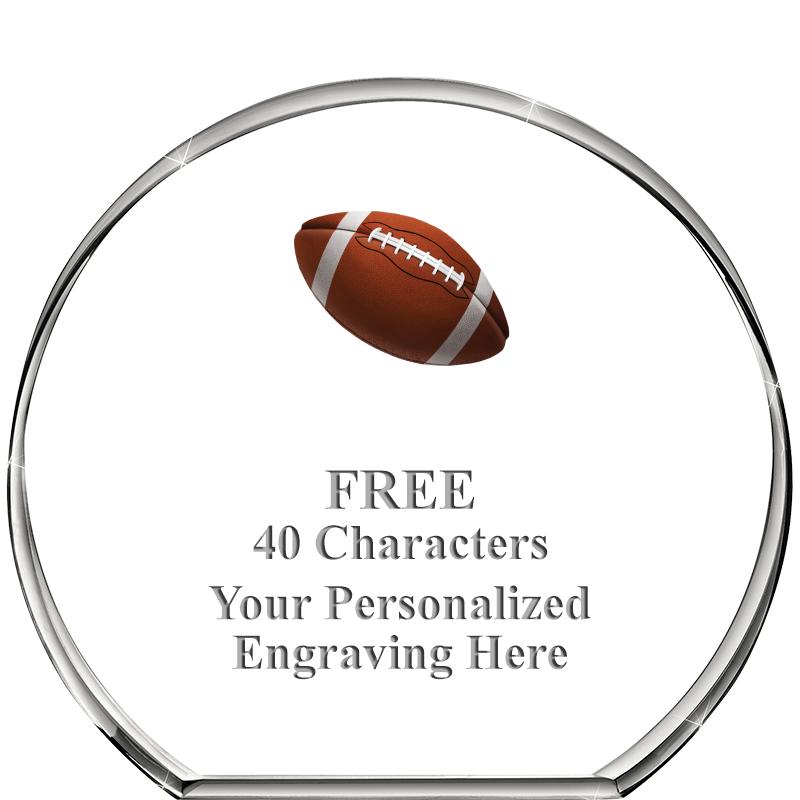 4"STANDING CIRCLE PAPERWEIGHT