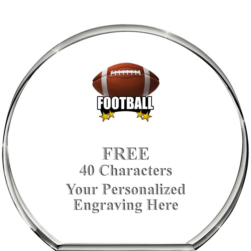 4"STANDING CIRCLE PAPERWEIGHT