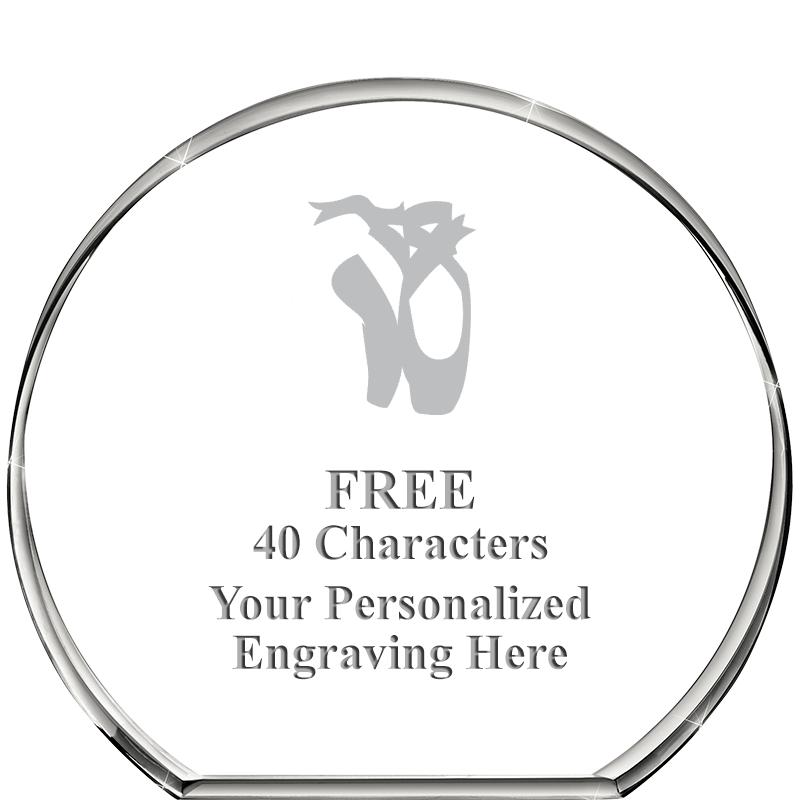 4"STANDING CIRCLE PAPERWEIGHT