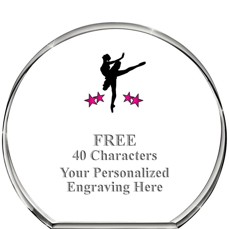 4"STANDING CIRCLE PAPERWEIGHT