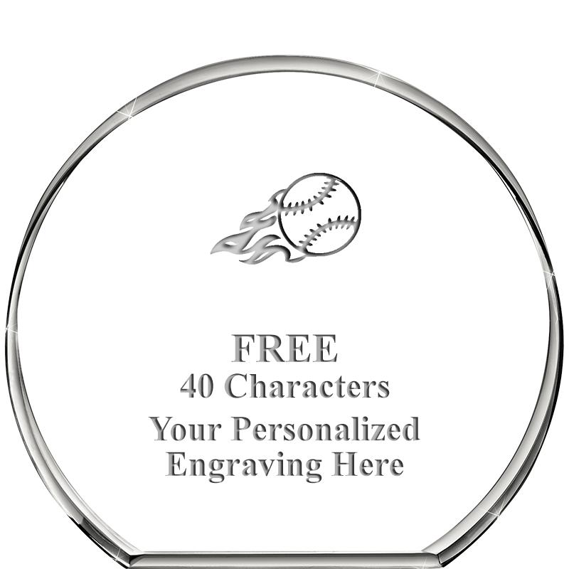 4"STANDING CIRCLE PAPERWEIGHT