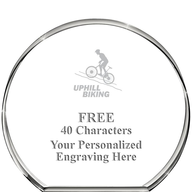 4"STANDING CIRCLE PAPERWEIGHT