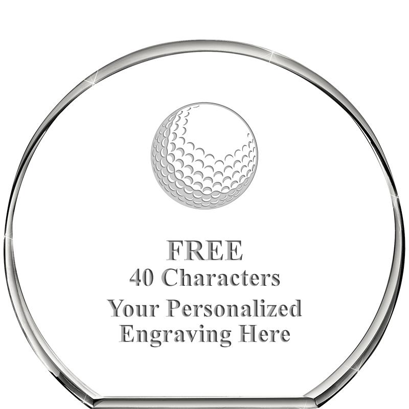 4"STANDING CIRCLE PAPERWEIGHT