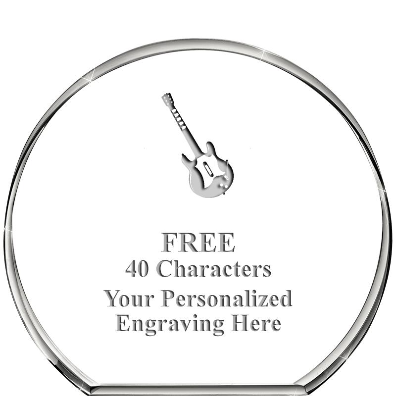 4"STANDING CIRCLE PAPERWEIGHT