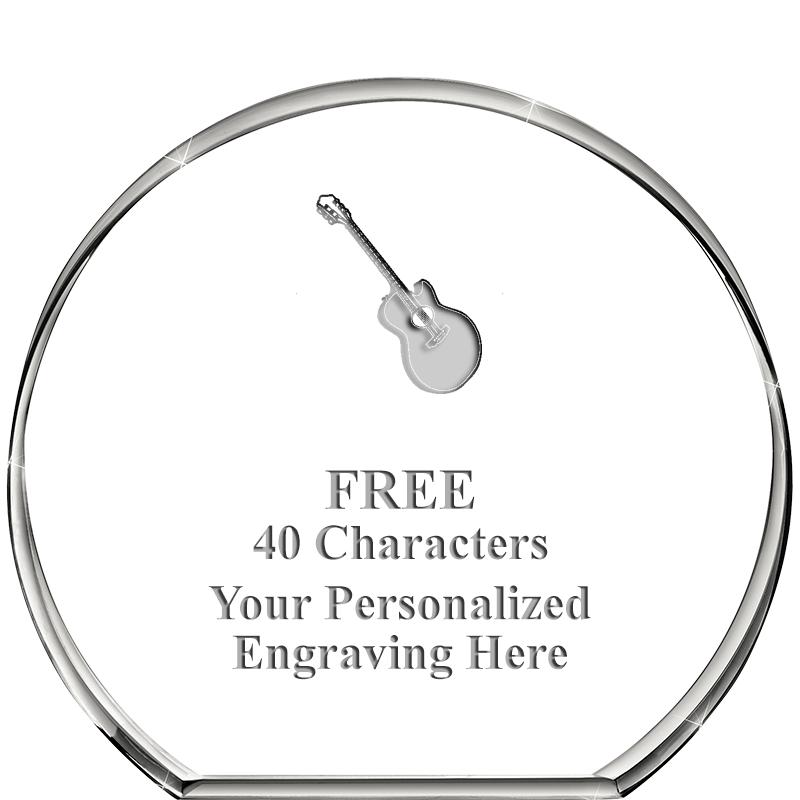 4"STANDING CIRCLE PAPERWEIGHT