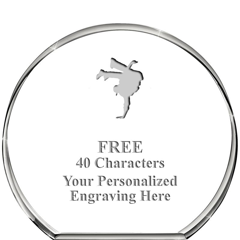 4"STANDING CIRCLE PAPERWEIGHT