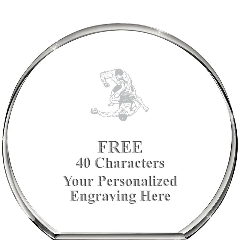 4"STANDING CIRCLE PAPERWEIGHT