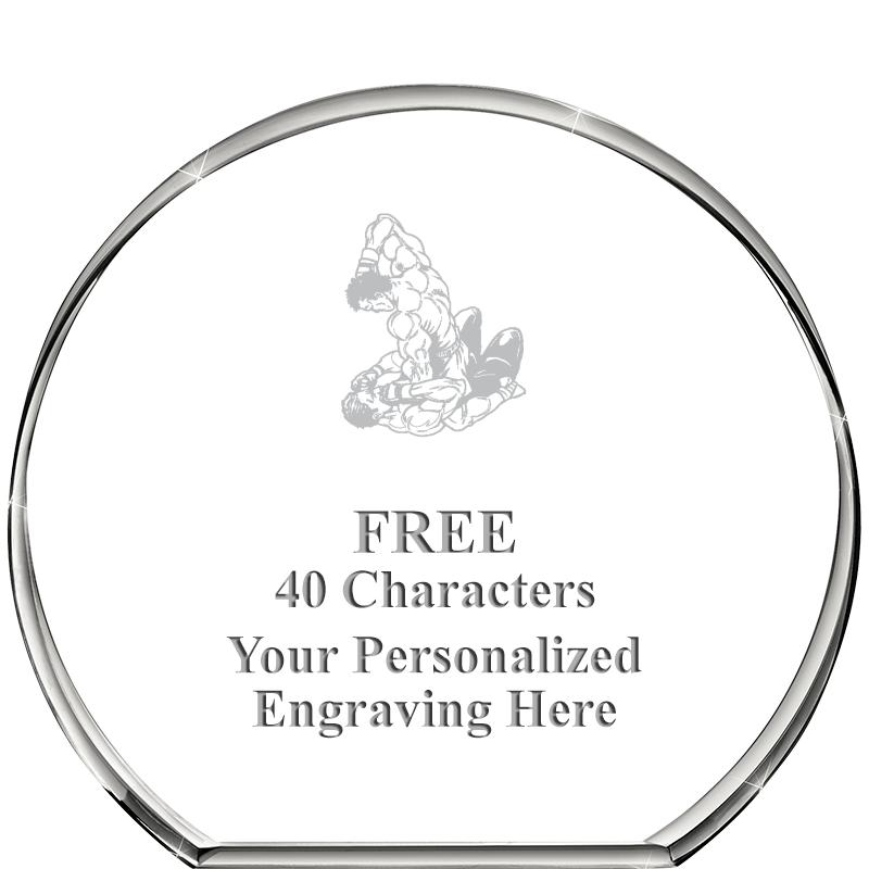 4"STANDING CIRCLE PAPERWEIGHT