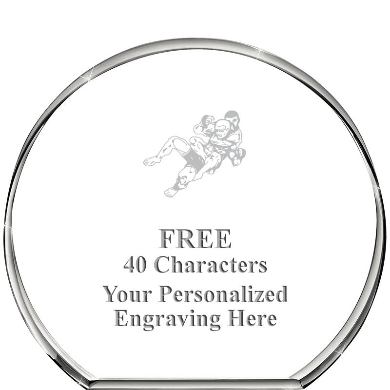 4"STANDING CIRCLE PAPERWEIGHT