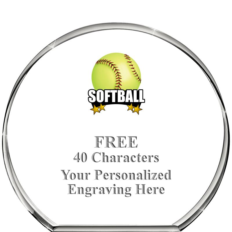 4"STANDING CIRCLE PAPERWEIGHT