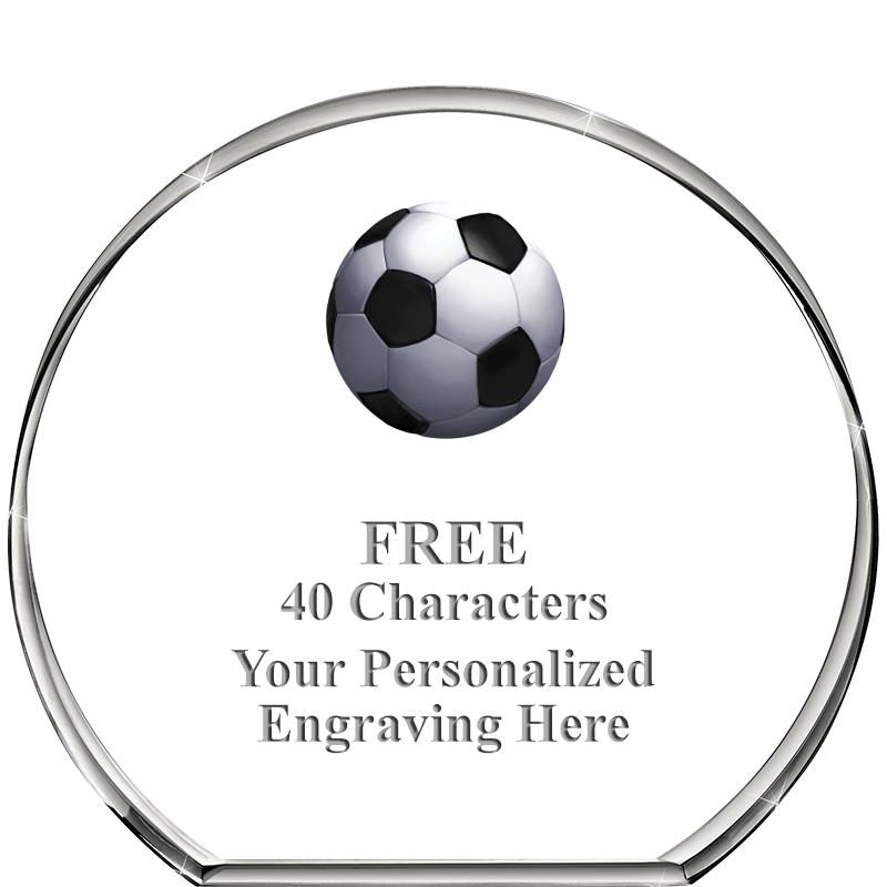 4"STANDING CIRCLE PAPERWEIGHT