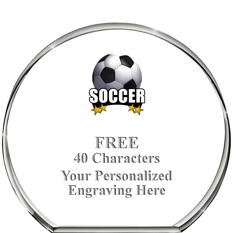 4"STANDING CIRCLE PAPERWEIGHT