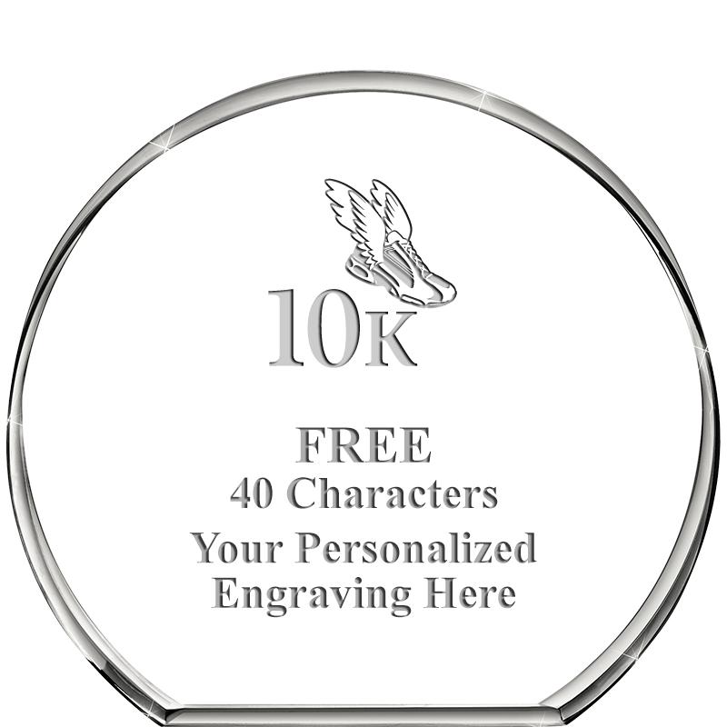 4"STANDING CIRCLE PAPERWEIGHT