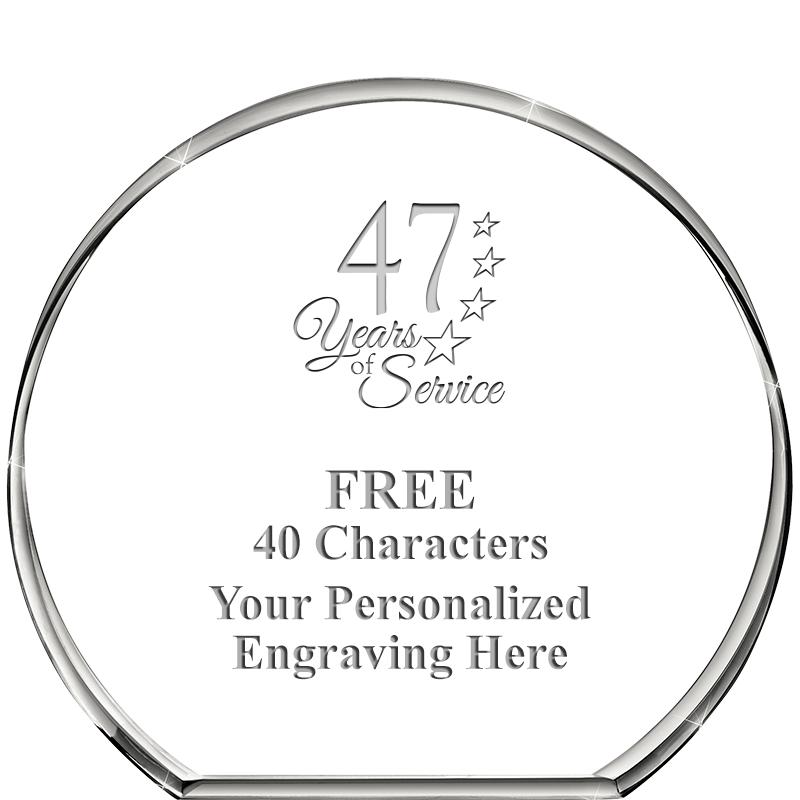 4"STANDING CIRCLE PAPERWEIGHT