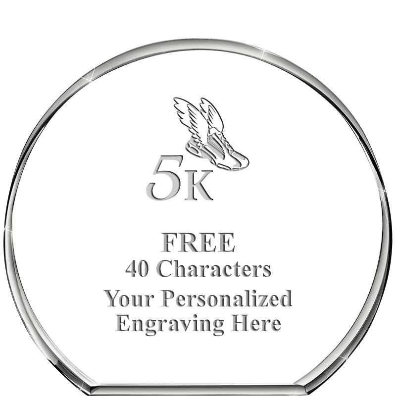 4"STANDING CIRCLE PAPERWEIGHT