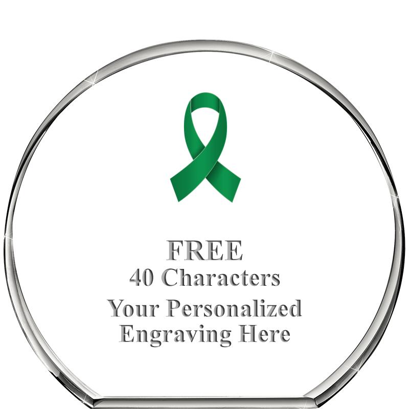 4"STANDING CIRCLE PAPERWEIGHT