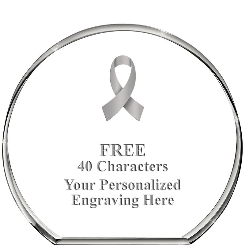 4"STANDING CIRCLE PAPERWEIGHT