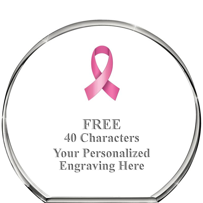 4"STANDING CIRCLE PAPERWEIGHT