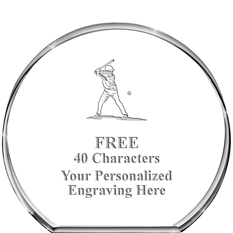 4"STANDING CIRCLE PAPERWEIGHT