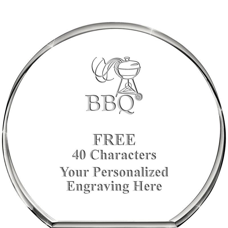 4"STANDING CIRCLE PAPERWEIGHT