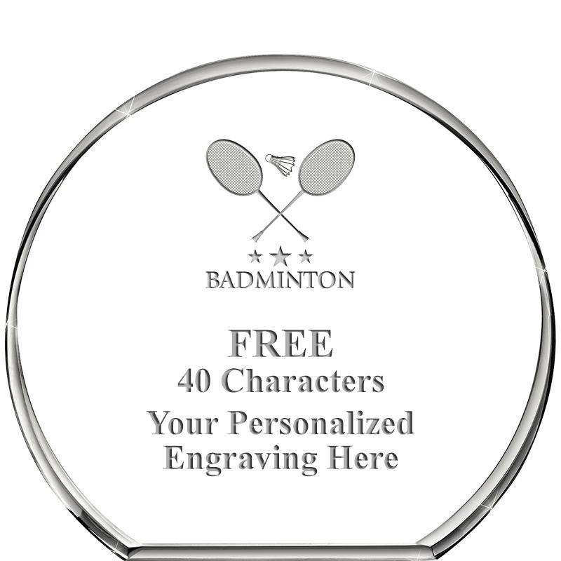 4"STANDING CIRCLE PAPERWEIGHT