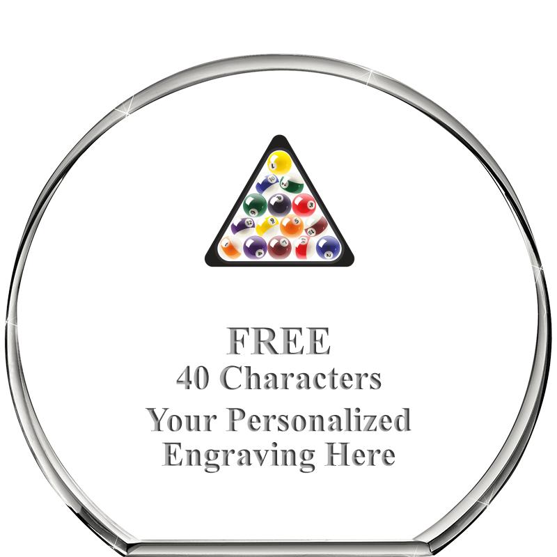 4"STANDING CIRCLE PAPERWEIGHT