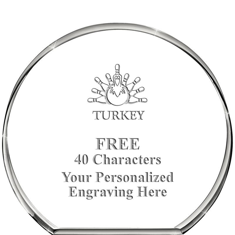 4"STANDING CIRCLE PAPERWEIGHT