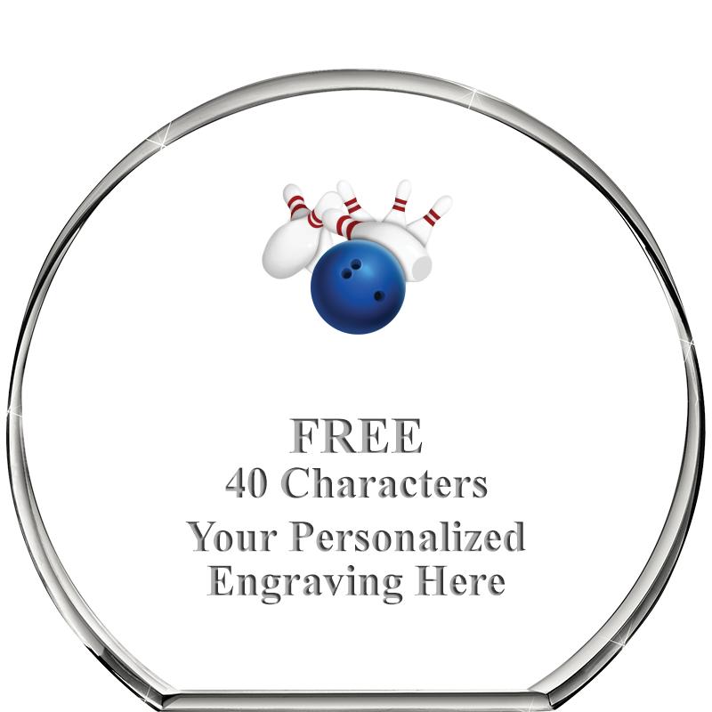 4"STANDING CIRCLE PAPERWEIGHT