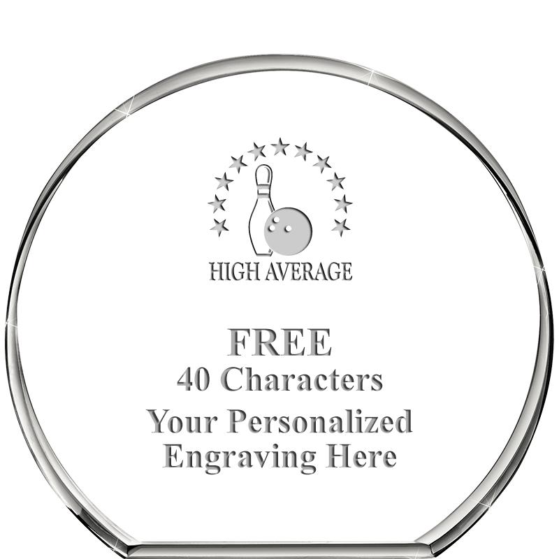 4"STANDING CIRCLE PAPERWEIGHT