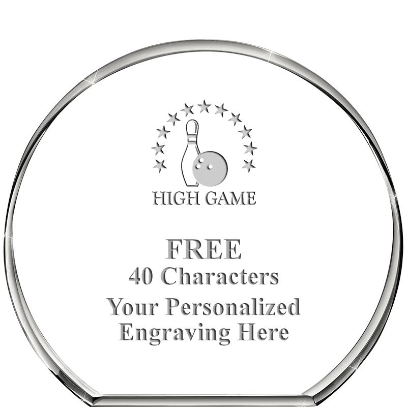 4"STANDING CIRCLE PAPERWEIGHT