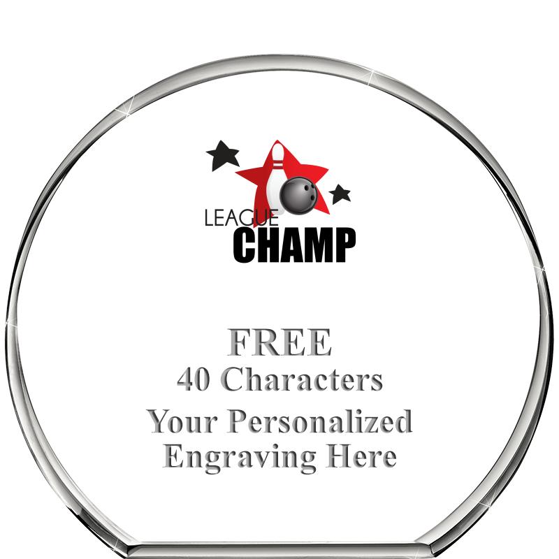 4"STANDING CIRCLE PAPERWEIGHT