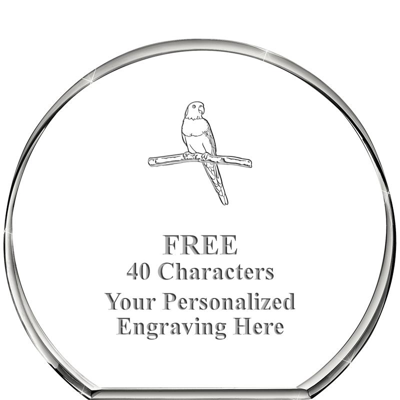 4"STANDING CIRCLE PAPERWEIGHT