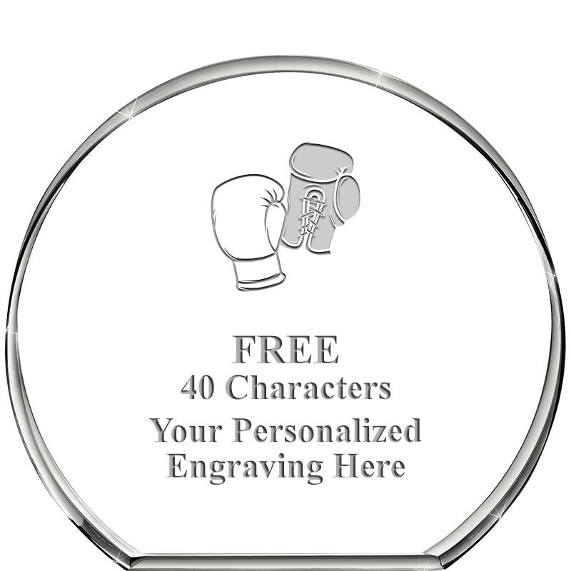 4"STANDING CIRCLE PAPERWEIGHT