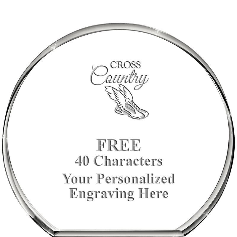 4"STANDING CIRCLE PAPERWEIGHT