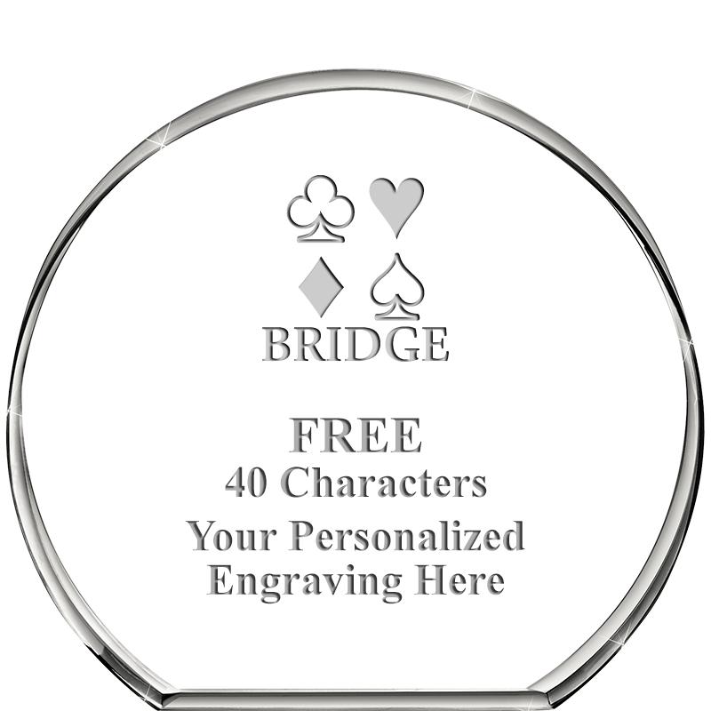 4"STANDING CIRCLE PAPERWEIGHT