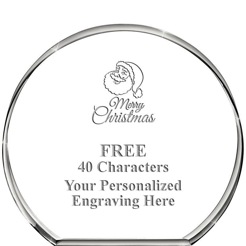 4"STANDING CIRCLE PAPERWEIGHT