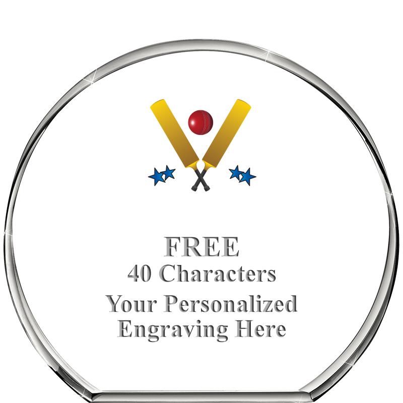 4"STANDING CIRCLE PAPERWEIGHT