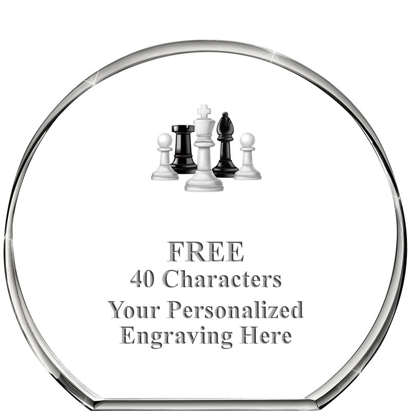 4"STANDING CIRCLE PAPERWEIGHT