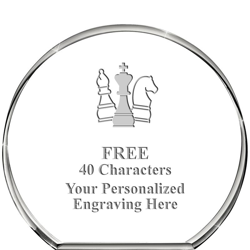 4"STANDING CIRCLE PAPERWEIGHT